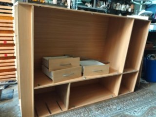 Armario ropero madera y metal