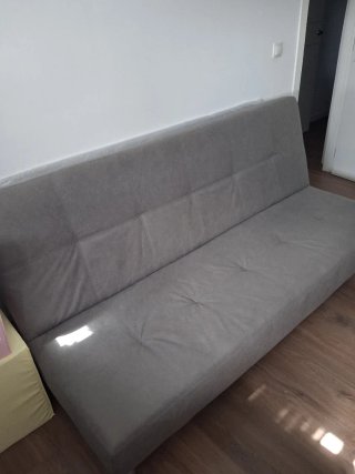 Sofá Cama Gris Tela