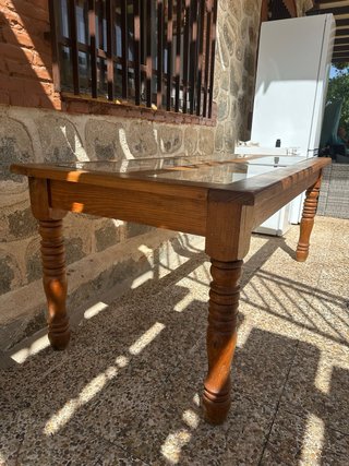 Mesa de madera mexicana y 6 sillas