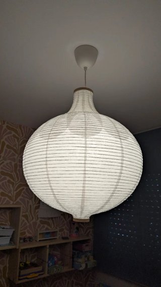 Lámpara de papel grande estilo japonés