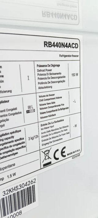 NEVERA COMBI HISENSE NO FROST ENERGÍA A+
