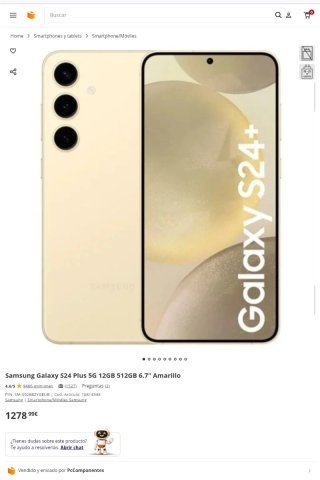 Samsung Galaxy S24+ PRECINTADO, SIN ESTRENAR