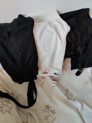 Lote 6 Pantalones Talla 44 Negro y Blanco