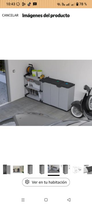 Armadio PVC Grigio Nuovo Giardino/Terrazzo