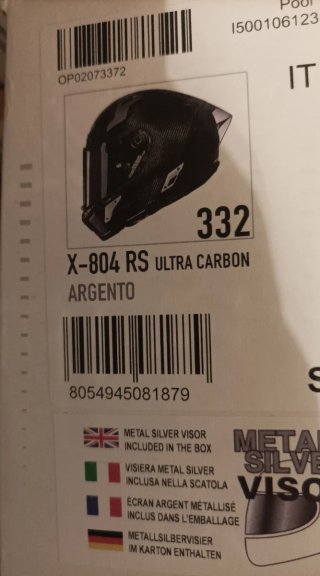 Interior NOLAN X 804 RS Talla S
