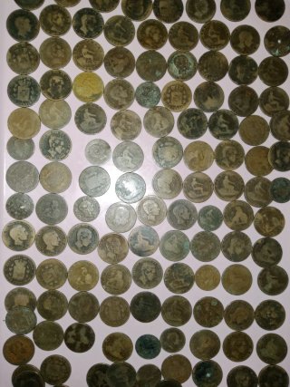 Antiguas Monedas españolas siglo XIX (19) cobre