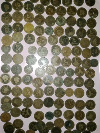 Antiguas Monedas españolas siglo XIX (19) cobre