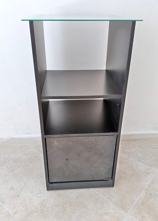 Mobile carrello Stereo anta coperchio vetro hifi