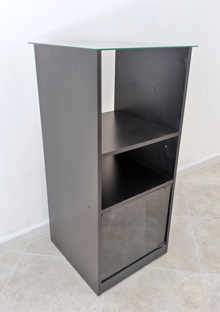 Mobile carrello Stereo anta coperchio vetro hifi