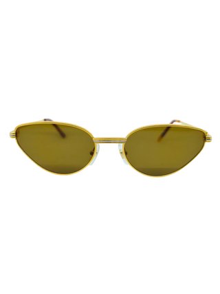 Cartier Vintage Rivoli Gold Cat Eye Occhiali Sole