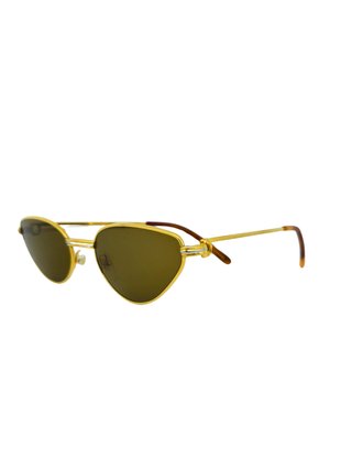 Cartier Vintage Rivoli Gold Cat Eye Occhiali Sole