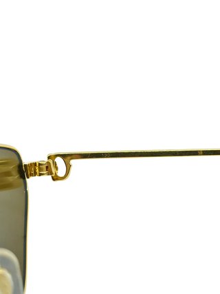 Cartier Vintage Rivoli Gold Cat Eye Occhiali Sole
