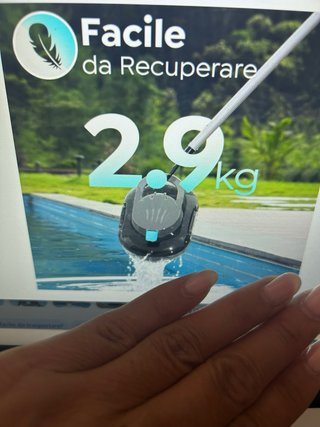 Robot pulizia piscina senza fili
