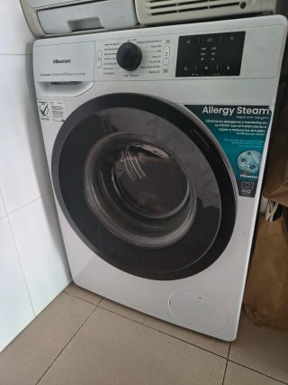 Lavadora Hisense 8kg Allergy Steam (25 a 29 JUNIO)