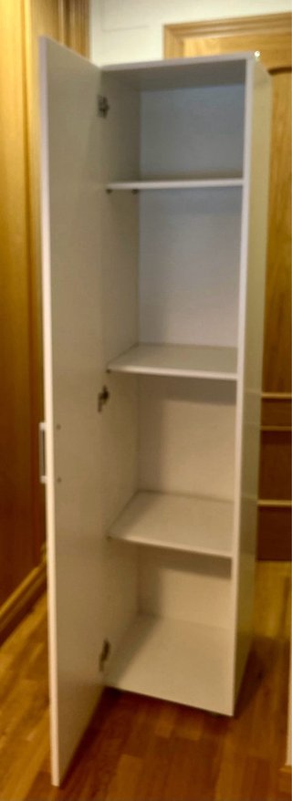 Armario blanco 40x42x180 Melanina blanco.