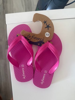 Infradito De Fonseca Bambina 28/29 Rosa e Blu 32