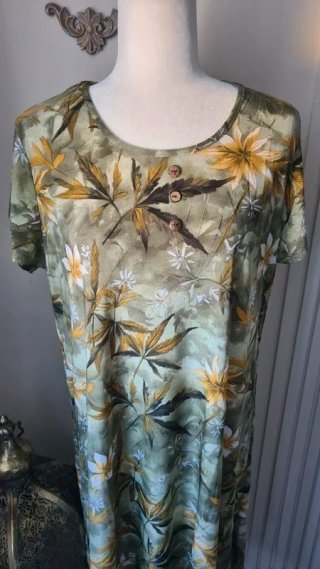 Vestido estampado floral T. XL.