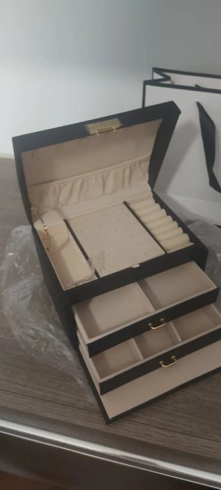 Portagioie nero e beige