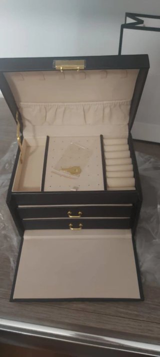 Portagioie nero e beige