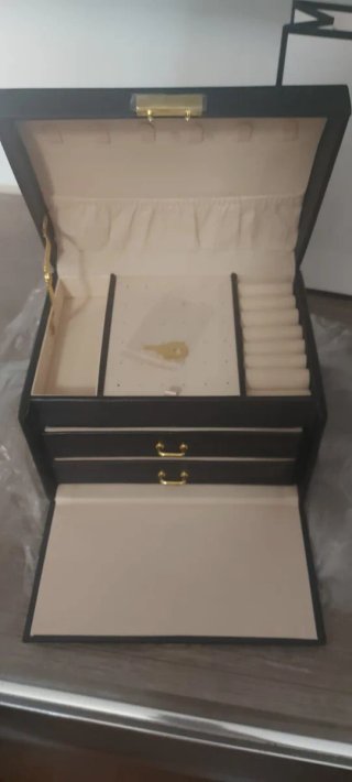 Portagioie nero e beige