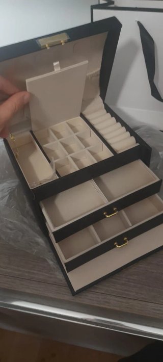 Portagioie nero e beige