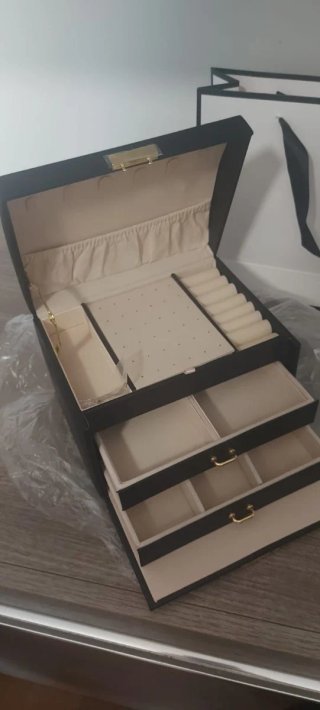 Portagioie nero e beige