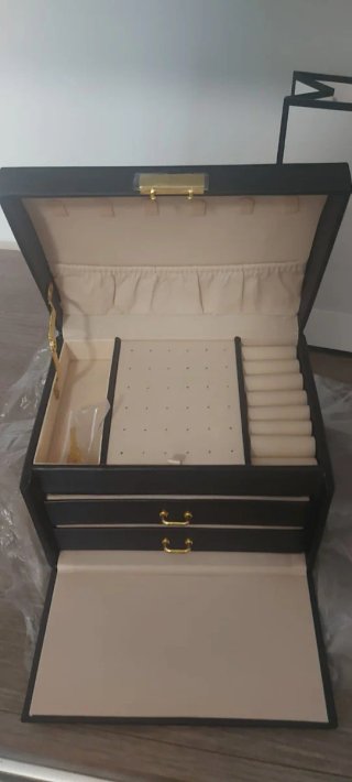 Portagioie nero e beige