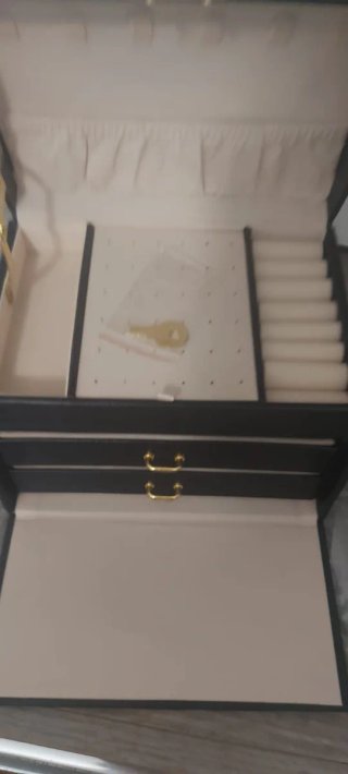 Portagioie nero e beige