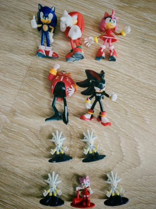 Confezione assortita di figure in metallo di Sonic Jada