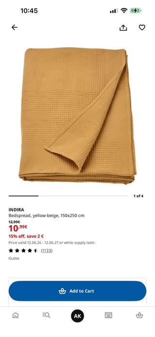Mantas IKEA  150*250 JACOBSLILJA INDIRA