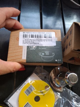 Cápsula reutilizable café metal y plástico
