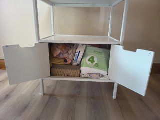 Mobile fasciatoio bianco per bambini