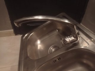 Lavadero doble inoxidable con grifo