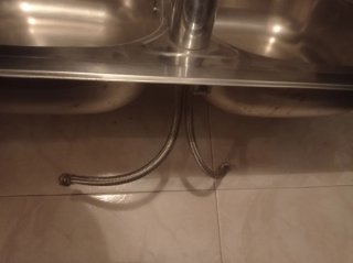 Lavadero doble inoxidable con grifo