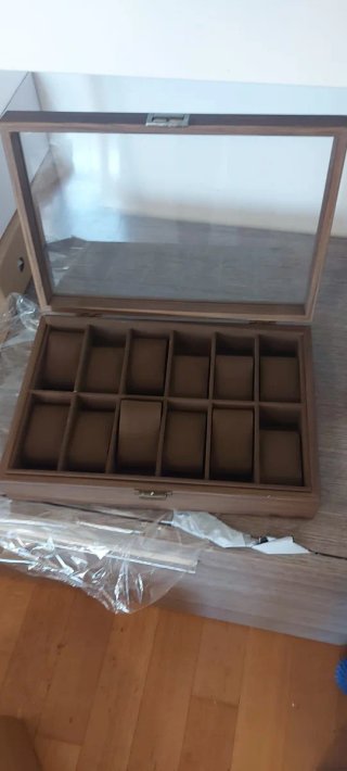 Scatola porta orologi in legno