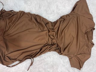 Camiseta naranja Puffy Basic