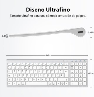 Tastiera Bluetooth iClever BK10 QWERTY x MAC ios