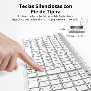 Tastiera Bluetooth iClever BK10 QWERTY x MAC ios