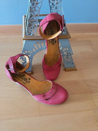 Zapatos de tacón Yolohó rojos/burdeos