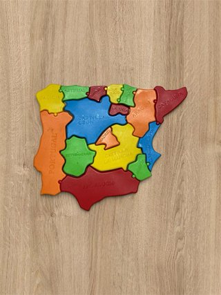 Puzzle delle Comunità Autonome di Spagna e Portogallo