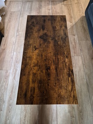 Mesa de centro madera y metal marrón