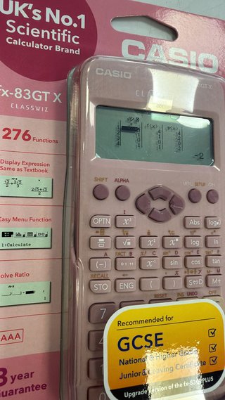 CALCULADORA CASIO ROSA FX-83GTX