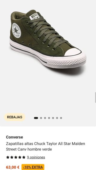 Converse Chuck Taylor All Star Mal Talla 44