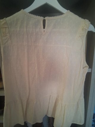 Blusa bordada beige Talla XL