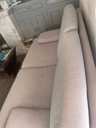 Sofá de 2 plazas tapizado gris