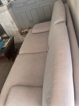 Sofá de 2 plazas tapizado gris