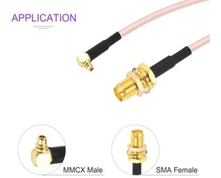 2 Conectores MMCX Macho 90°