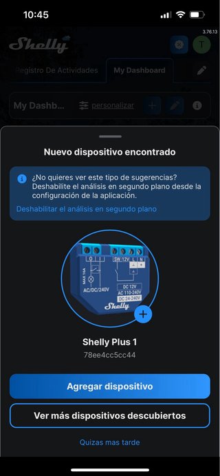 Shelly Plus 1 Conmutador WLAN paquete 4 unidades