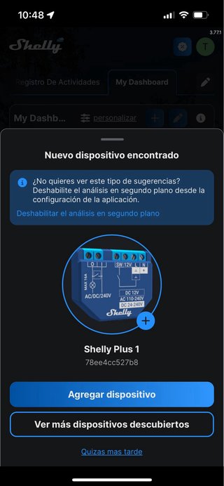 Shelly Plus 1 Conmutador WLAN paquete 4 unidades