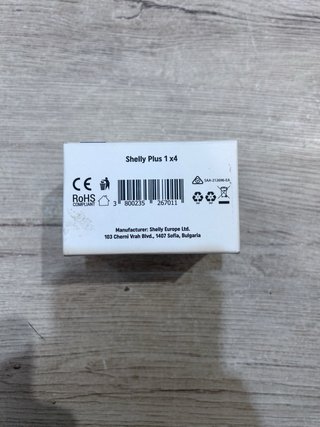Shelly Plus 1 Conmutador WLAN paquete 4 unidades